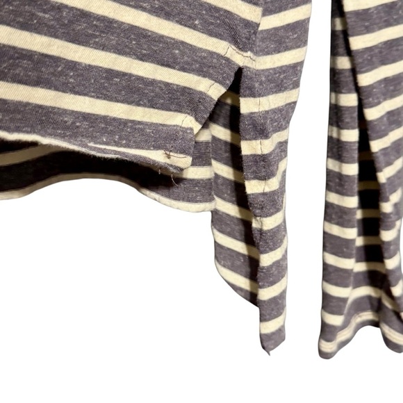 FP Beach | Free People Stripe Oversized Dropped Shoulder Scoop Neckline Boho Top - Picture 6 of 9